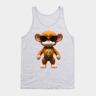 Monkey in cartoon style Tank Top